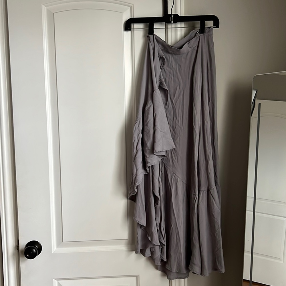 Bohemian Midi Wrap Skirt